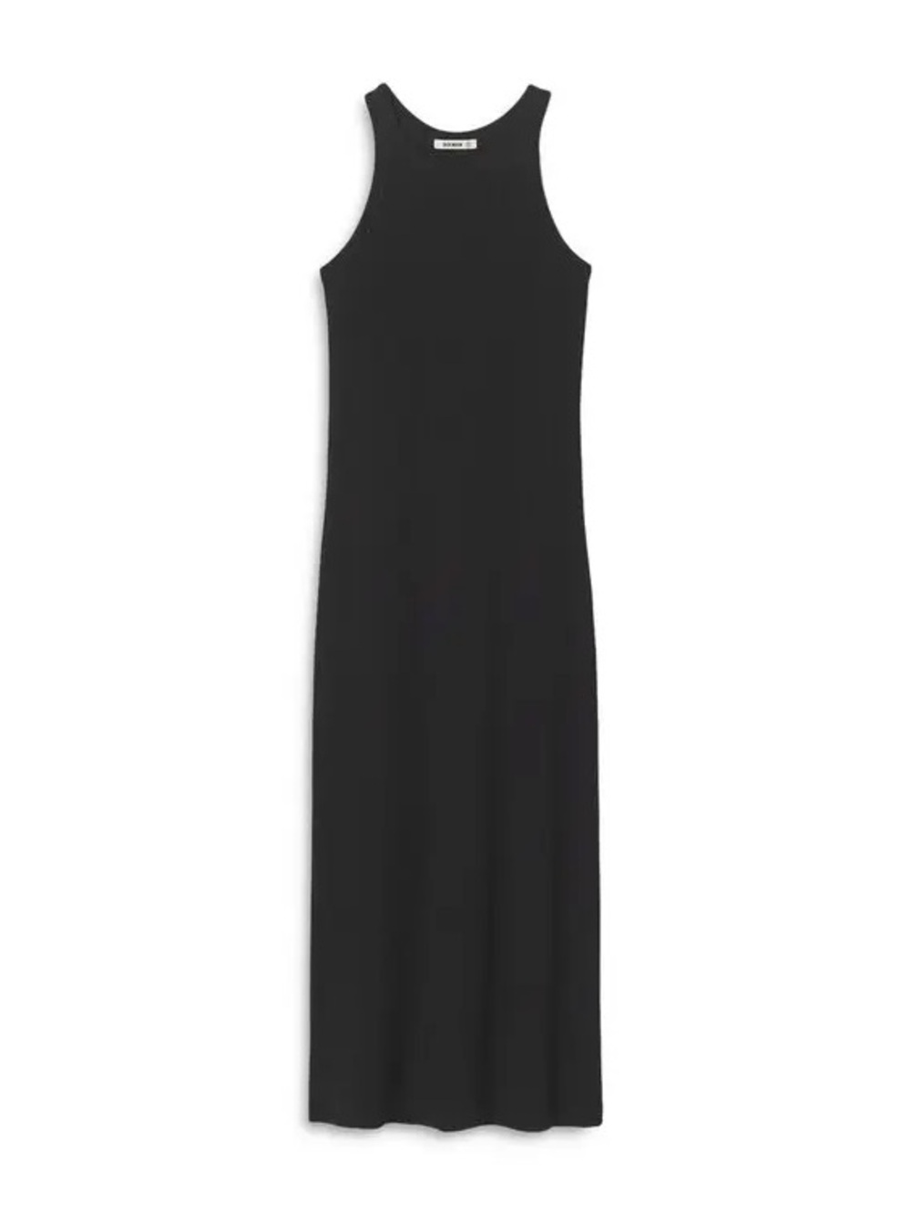 Buck Mason Surplus Ribbed Tank Maxi Dress small black organic cotton minimalist - Picture 4 of 14